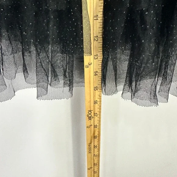 Hot Topic Fairy Grunge Black Tulle Mini Skirt Whimsigoth Mall Goth Alt One Size - Picture 5 of 5